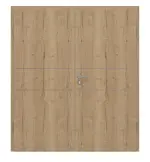 Frontansicht von GARANT Doppelflügeltür Corona 832 Authentic Risseiche CePaL mit Zarge