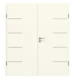 Frontansicht von GARANT Doppelflügeltür Corona 834 Snow White CePaL mit Zarge