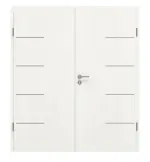 Frontansicht von GARANT Doppelflügeltür Corona 834 Authentic Bianco CePaL mit Zarge