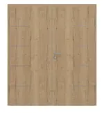 Frontansicht von GARANT Doppelflügeltür Corona 834 Authentic Risseiche CePaL mit Zarge