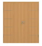 Frontansicht von GARANT Doppelflügeltür Corona 834 Eiche Premium CePaL mit Zarge