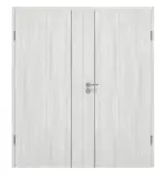 Frontansicht von GARANT Doppelflügeltür Corona 850 Authentic Grigio CePaL mit Zarge