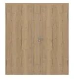 Frontansicht von GARANT Doppelflügeltür Corona 850 Authentic Risseiche CePaL mit Zarge