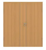 Frontansicht von GARANT Doppelflügeltür Corona 850 Eiche Premium CePaL mit Zarge