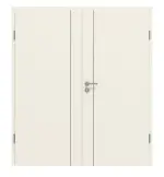 Frontansicht von GARANT Doppelflügeltür Corona 850 Weißlack 9010 CePaL mit Zarge