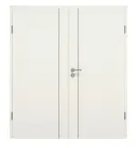Frontansicht von GARANT Doppelflügeltür Corona 850 Weiß Struktur Premium CePaL mit Zarge