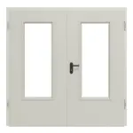 Frontansicht von Innentür-Set Stahl Mehrzwecktür D65-2 OD mit LA-B3 inkl. Umfassungszarge - Hörmann