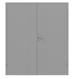 Frontansicht von CLASSEN Doppelflügeltür Evelin M1 Grau RAL 7004 Lack 
