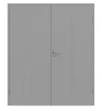 Frontansicht von CLASSEN Doppelflügeltür Evelin M10 Grau RAL 7004 Lack 