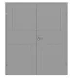 Frontansicht von CLASSEN Doppelflügeltür Evelin M12 Grau RAL 7004 Lack 