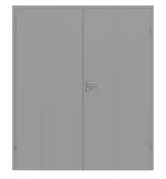 Frontansicht von CLASSEN Doppelflügeltür Evelin M3 Grau RAL 7004 Lack 