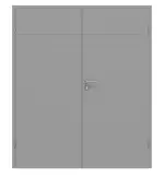 Frontansicht von CLASSEN Doppelflügeltür Evelin M5 Grau RAL 7004 Lack 