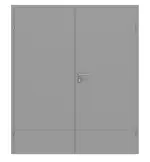 Frontansicht von CLASSEN Doppelflügeltür Evelin M7 Grau RAL 7004 Lack 
