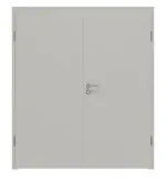 Frontansicht von Doppelflügeltür Hellgrau A 402 PortaLit inkl. Zarge - Westag