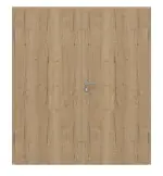 Frontansicht von GARANT Doppelflügeltür inkl. Zarge Authentic Risseiche GCK08