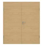 Frontansicht von GARANT Doppelflügeltür inkl. Zarge Quer Authentic Asteiche CPL