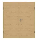 Frontansicht von GARANT Doppelflügeltür inkl. Zarge Quer Authentic Asteiche GCK08