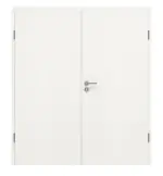 Frontansicht von GARANT Doppelflügeltür inkl. Zarge Quer Authentic Bianco CPL