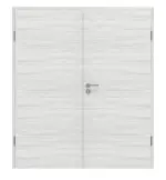 Frontansicht von GARANT Doppelflügeltür inkl. Zarge Quer Authentic Grigio GCK08