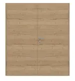 Frontansicht von GARANT Doppelflügeltür inkl. Zarge Quer Authentic Risseiche CPL