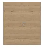 Frontansicht von GARANT Doppelflügeltür inkl. Zarge Quer Authentic Risseiche GCK08