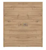 Frontansicht von WESTAG Doppelflügeltür Artis Eiche Cross EiC 793 Portalit CPL inkl. Zarge