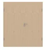 Frontansicht von LEBO Doppelflügeltür Can. Ahorn Matt Echtholzfurniert mit Zarge