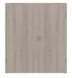 Frontansicht von WESTAG Doppelflügeltür Sala Eiche Ei 443 Portalit CPL inkl. Zarge