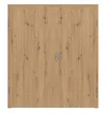 Frontansicht von WESTAG Doppelflügeltür Artis Eiche Ei 793 Portalit CPL inkl. Zarge