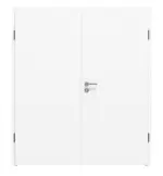 Frontansicht von WESTAG Doppelflügeltür Bianco Kos FX 0032 Fenix NTM inkl. Zarge