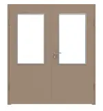 Frontansicht von WESTAG Doppelflügeltür Castoro Ottawa FX 0717 Fenix NTM mit Lichtausschnitt LA-100 inkl. Zarge