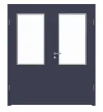 Frontansicht von WESTAG Doppelflügeltür Blu Fes FX 0754 FENIX NTM mit Lichtausschnitt LA-100 inkl. Zarge