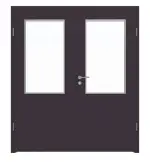 Frontansicht von WESTAG Doppelflügeltür Viola Orissa FX 0790 FENIX NTM mit Lichtausschnitt LA-100 inkl. Zarge