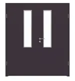 Frontansicht von WESTAG Doppelflügeltür Viola Orissa FX 0790 FENIX NTM mit Lichtausschnitt LA-18-21,5 inkl. Zarge