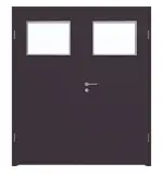 Frontansicht von WESTAG Doppelflügeltür Viola Orissa FX 0790 FENIX NTM mit Lichtausschnitt LA-40 inkl. Zarge