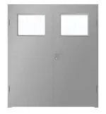 Frontansicht von WESTAG Doppelflügeltür Argento Dukat FX 5001 Fenix NTA mit Lichtausschnitt LA-40 inkl. Zarge