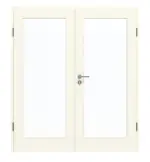 Frontansicht von GARANT Doppelflügeltür inkl. Zarge 9417-60 Snow White CPL mit Lichtausschnitt LA-3