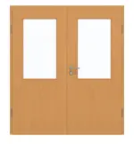 Frontansicht von GARANT Doppelflügeltür inkl. Zarge Buche Exklusiv GCK08 mit Lichtausschnitt LA-6