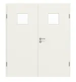 Frontansicht von GARANT Doppelflügeltür inkl. Zarge 0135-60 Rain Resopal mit Lichtausschnitt LA-7