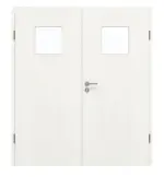 Frontansicht von GARANT Doppelflügeltür inkl. Zarge Authentic Bianco CPL mit Lichtausschnitt LA-8