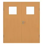 Frontansicht von GARANT Doppelflügeltür inkl. Zarge Buche Exklusiv GCK08 mit Lichtausschnitt LA-9