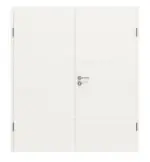 Frontansicht von Dynamic 1.1 Lackweiß RAL 9016 Doppelflügeltür inkl. Zarge - Classen