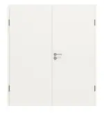 Frontansicht von Doppelflügeltür 2.1 Lackweiß RAL 9016 inkl. Zarge - Classen