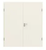 Frontansicht von CLASSEN Doppelflügeltür Dynamic RAL 9010 Weißlack 2.5 mit Zarge