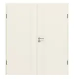 Frontansicht von CLASSEN Doppelflügeltür Dynamic RAL 9010 Weißlack 2.7 mit Zarge