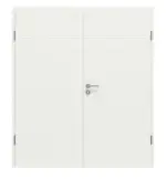 Frontansicht von Dynamic 3.0 Lackweiß RAL 9003 Doppelflügeltür inkl. Zarge - Classen