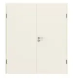 Frontansicht von CLASSEN Doppelflügeltür Dynamic RAL 9010 Weißlack 3.0 mit Zarge