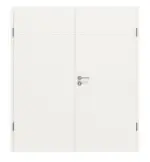 Frontansicht von Dynamic 3.0 Lackweiß RAL 9016 Doppelflügeltür inkl. Zarge - Classen