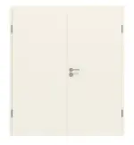 Frontansicht von CLASSEN Doppelflügeltür Dynamic 3.21 Weißlack RAL 9010 inkl. Zarge