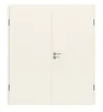 Frontansicht von CLASSEN Doppelflügeltür Dynamic 3.23 Weißlack RAL 9010 inkl. Zarge